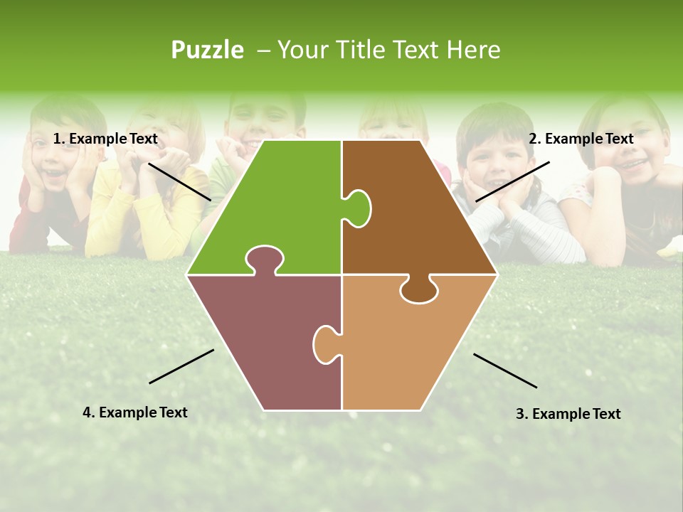 Happy Lying Adolescent PowerPoint Template