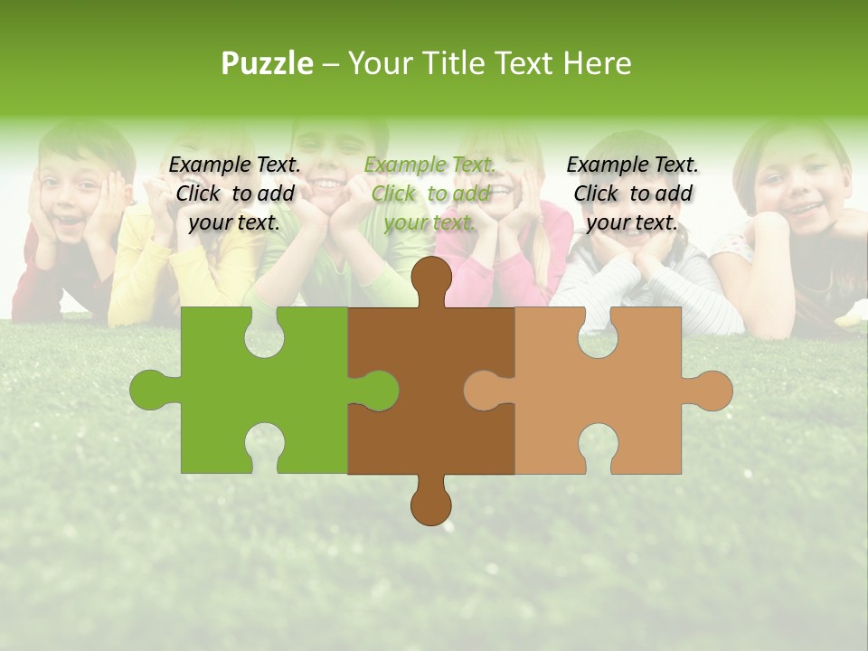 Happy Lying Adolescent PowerPoint Template