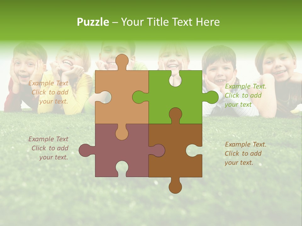 Happy Lying Adolescent PowerPoint Template