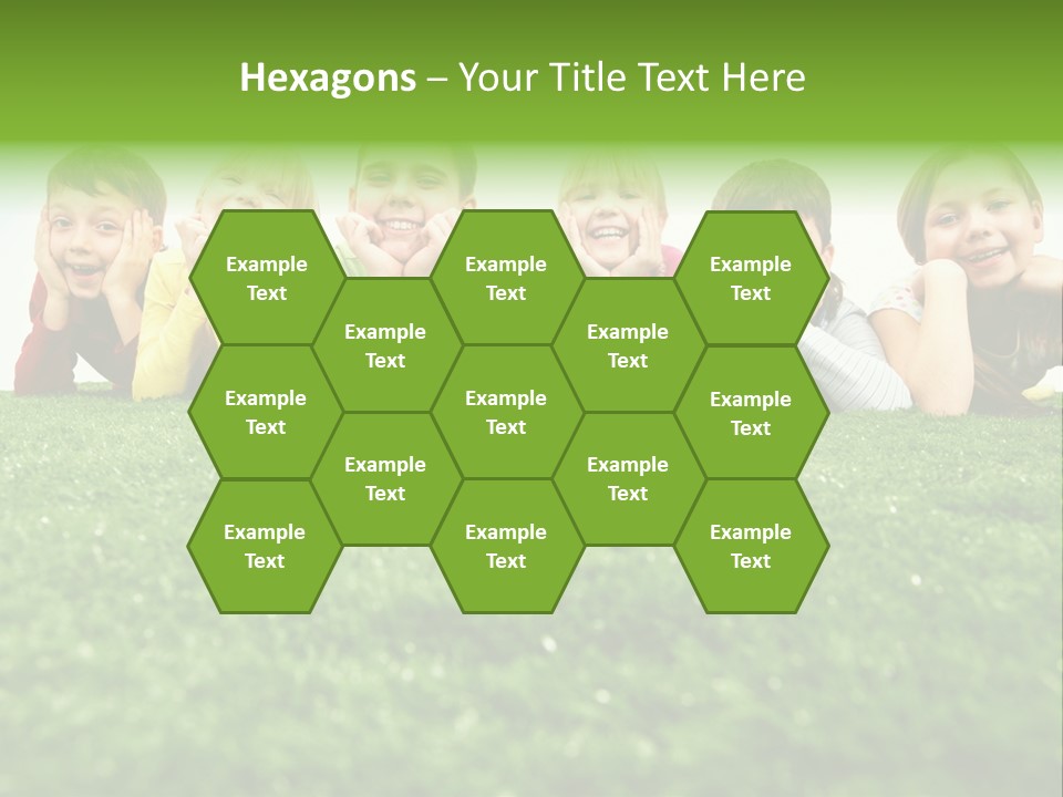 Happy Lying Adolescent PowerPoint Template