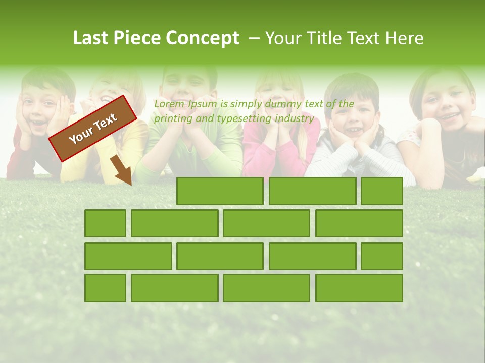 Happy Lying Adolescent PowerPoint Template