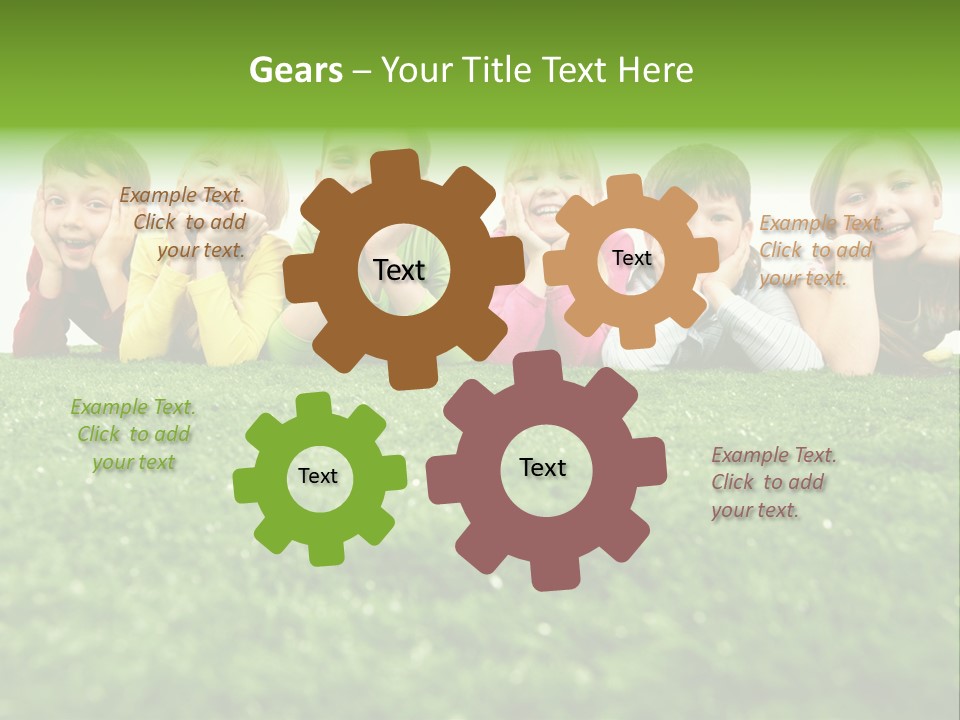 Happy Lying Adolescent PowerPoint Template