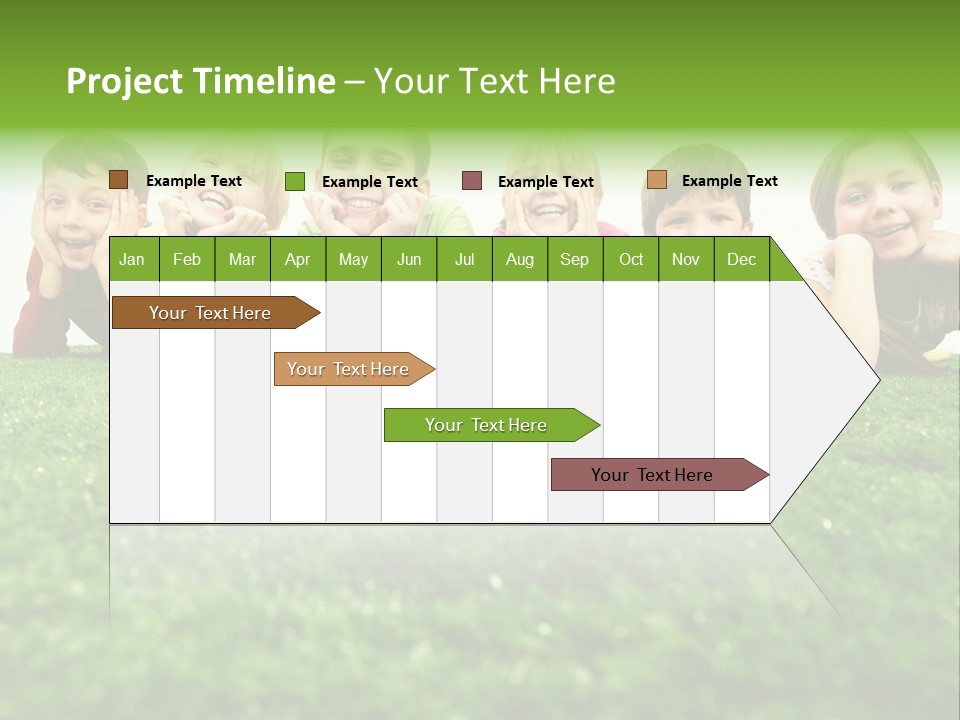 Happy Lying Adolescent PowerPoint Template