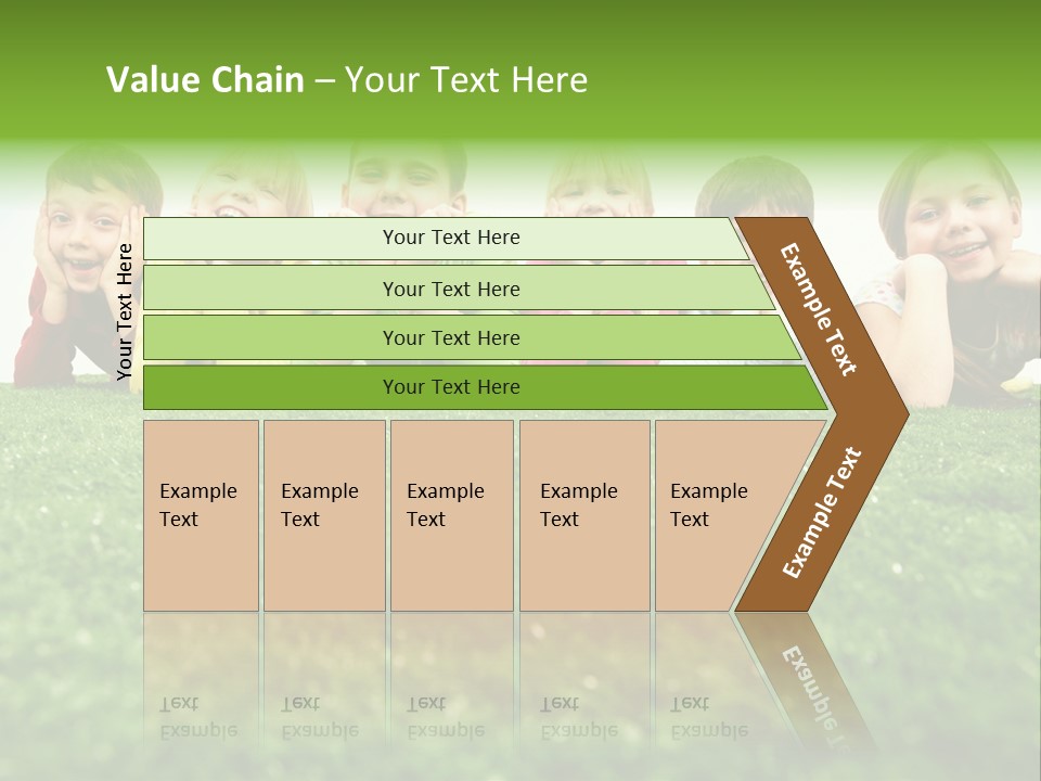 Happy Lying Adolescent PowerPoint Template