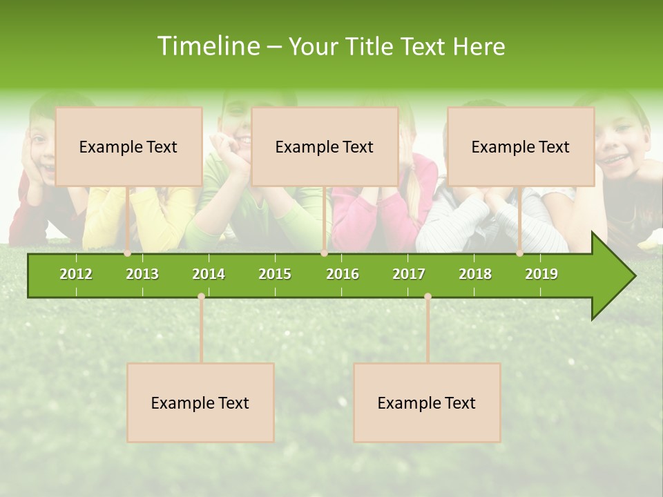 Happy Lying Adolescent PowerPoint Template