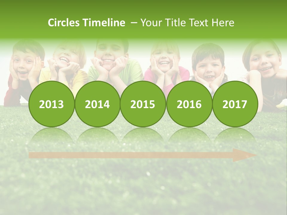Happy Lying Adolescent PowerPoint Template