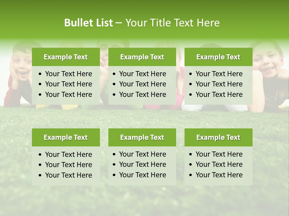 Happy Lying Adolescent PowerPoint Template