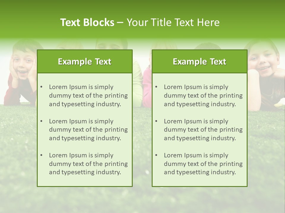 Happy Lying Adolescent PowerPoint Template