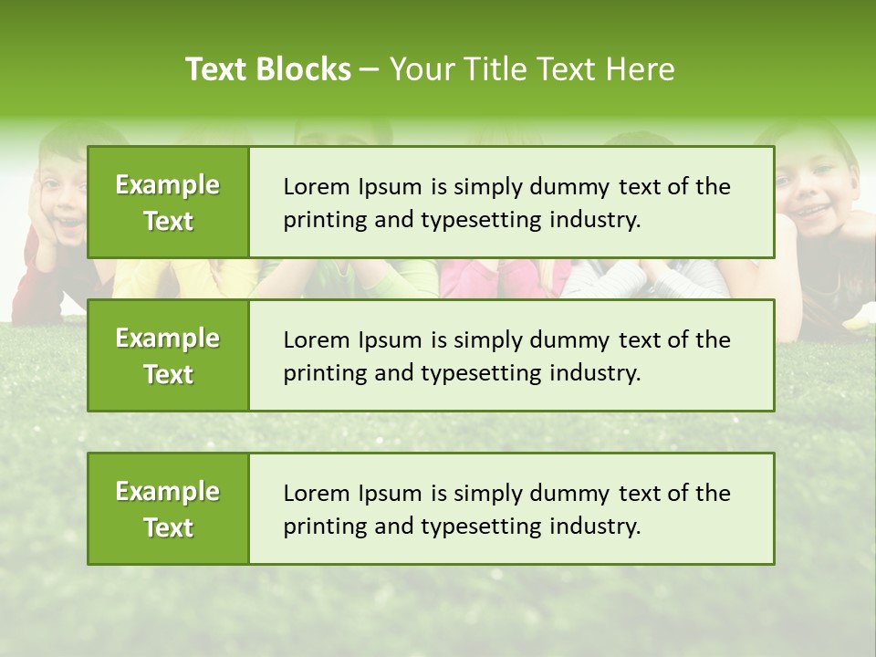 Happy Lying Adolescent PowerPoint Template