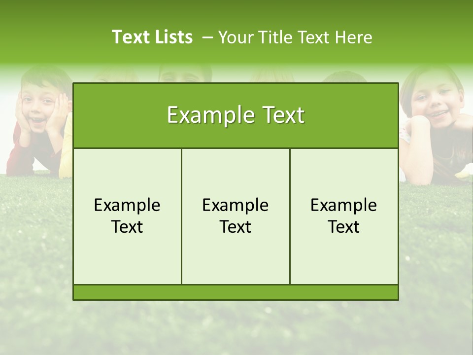 Happy Lying Adolescent PowerPoint Template