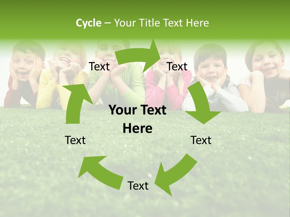 Happy Lying Adolescent PowerPoint Template