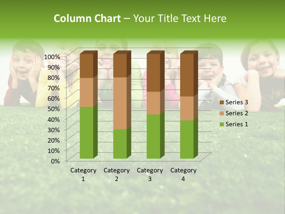 Happy Lying Adolescent PowerPoint Template