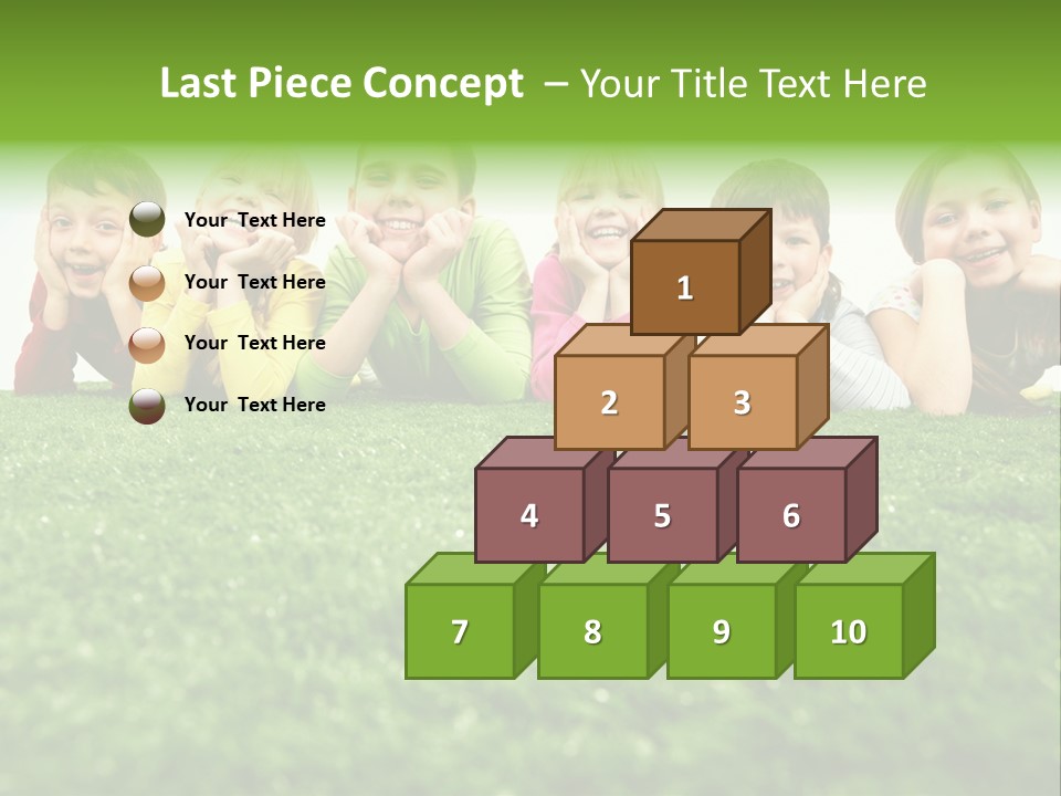 Happy Lying Adolescent PowerPoint Template