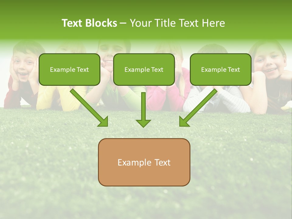 Happy Lying Adolescent PowerPoint Template