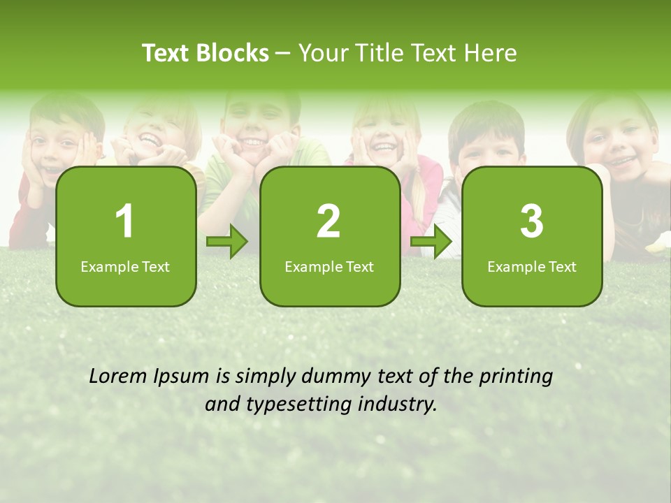 Happy Lying Adolescent PowerPoint Template