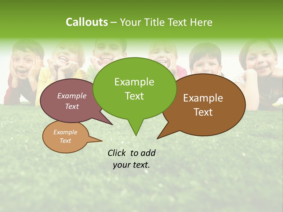 Happy Lying Adolescent PowerPoint Template