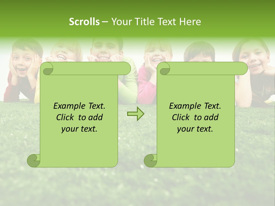 Happy Lying Adolescent PowerPoint Template