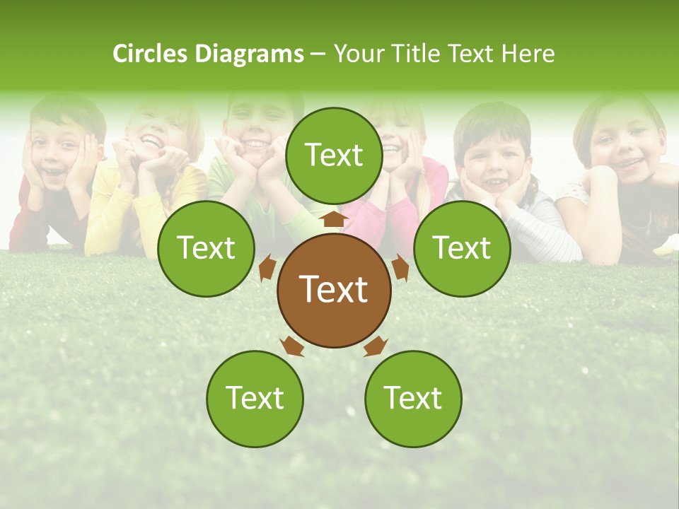 Happy Lying Adolescent PowerPoint Template