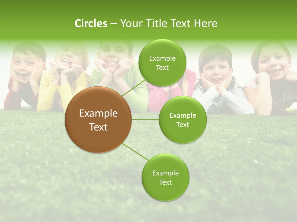 Happy Lying Adolescent PowerPoint Template