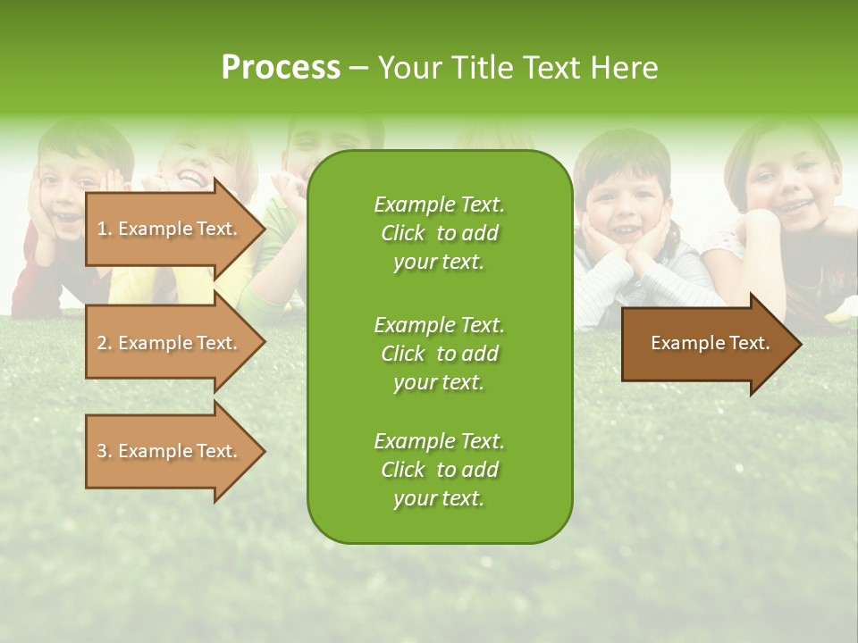 Happy Lying Adolescent PowerPoint Template