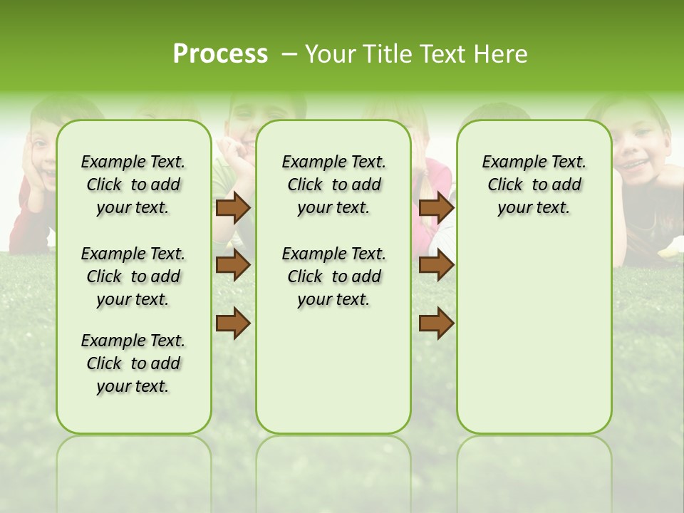 Happy Lying Adolescent PowerPoint Template