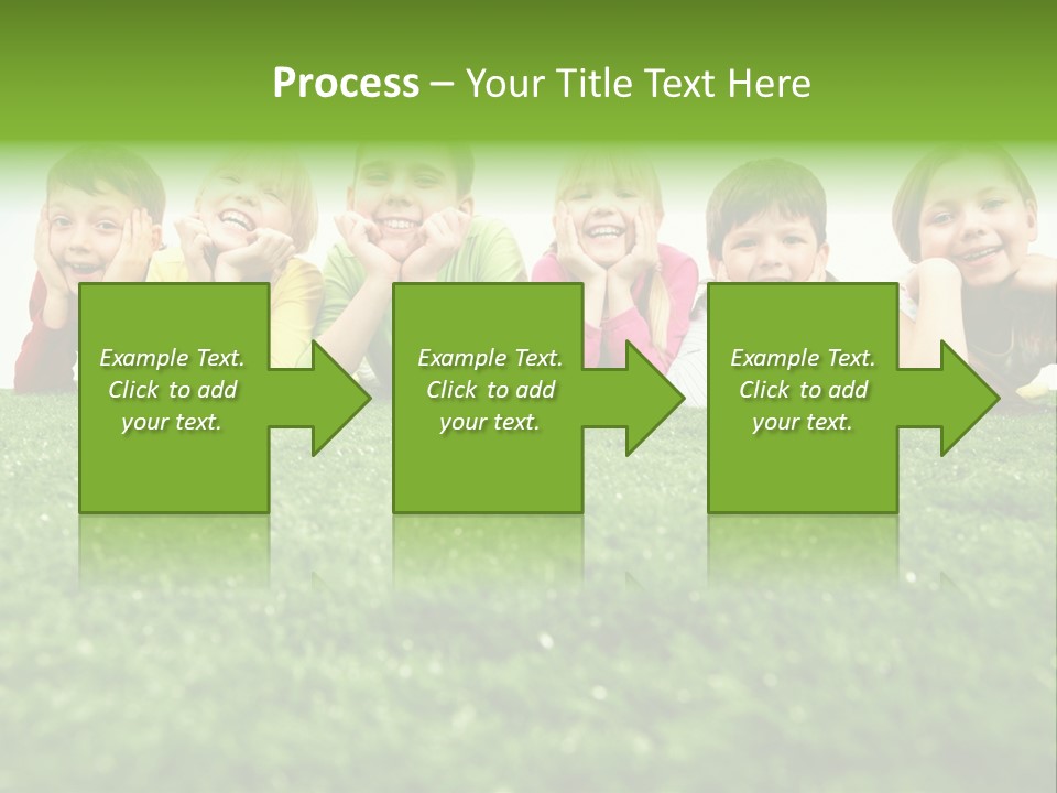 Happy Lying Adolescent PowerPoint Template