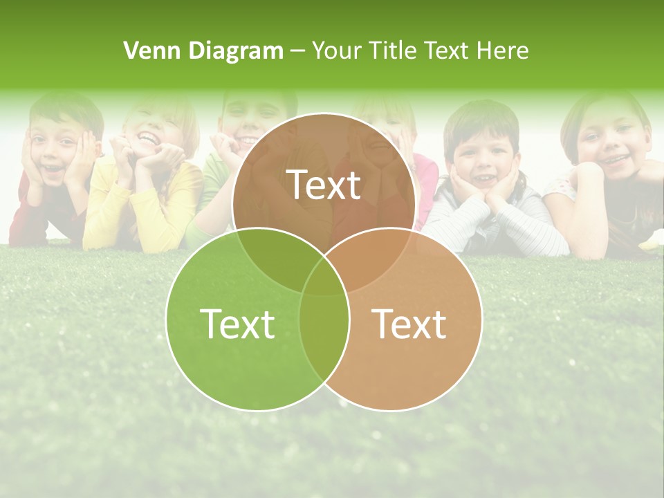 Happy Lying Adolescent PowerPoint Template