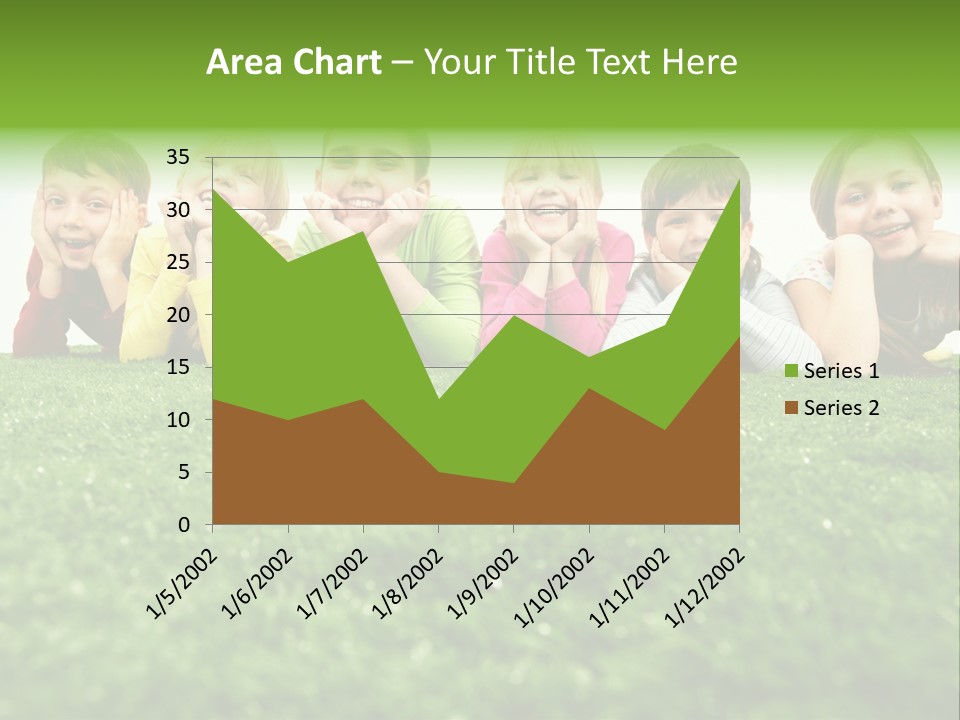 Happy Lying Adolescent PowerPoint Template