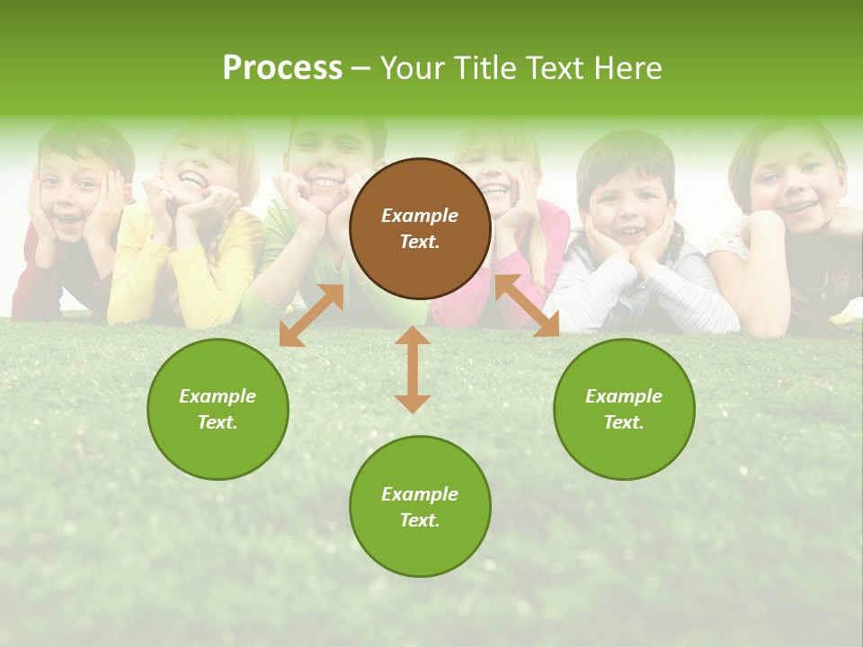 Happy Lying Adolescent PowerPoint Template