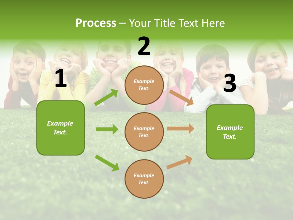 Happy Lying Adolescent PowerPoint Template
