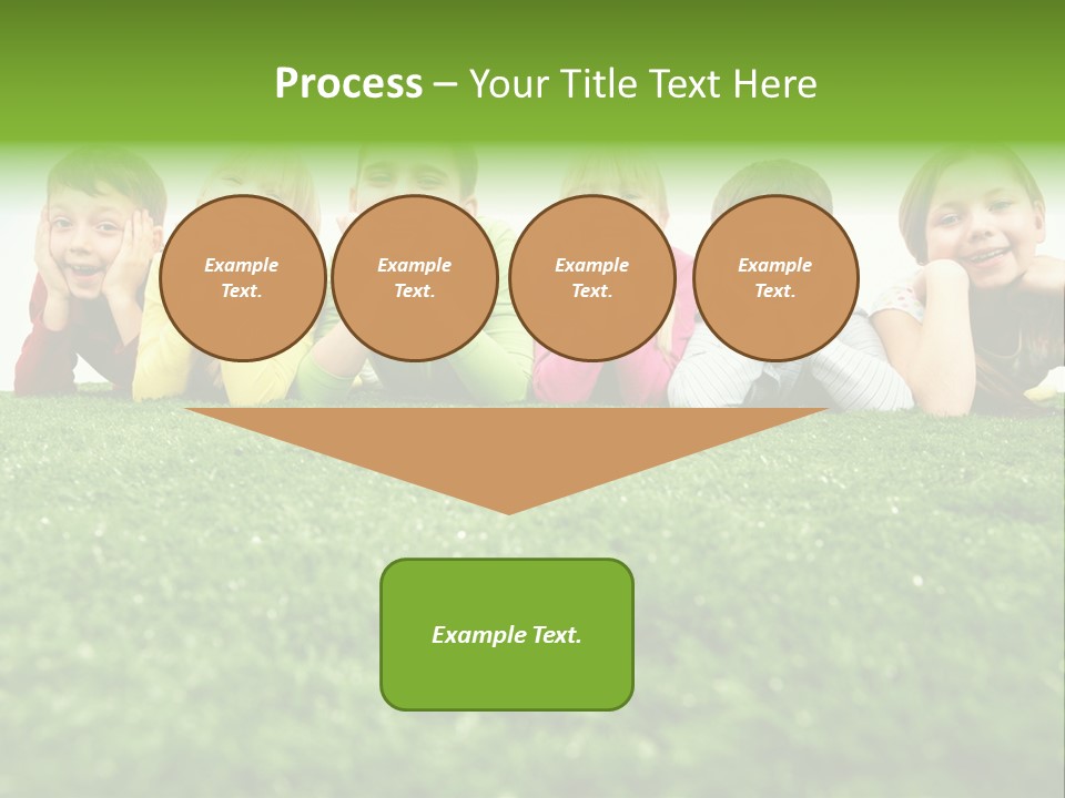 Happy Lying Adolescent PowerPoint Template