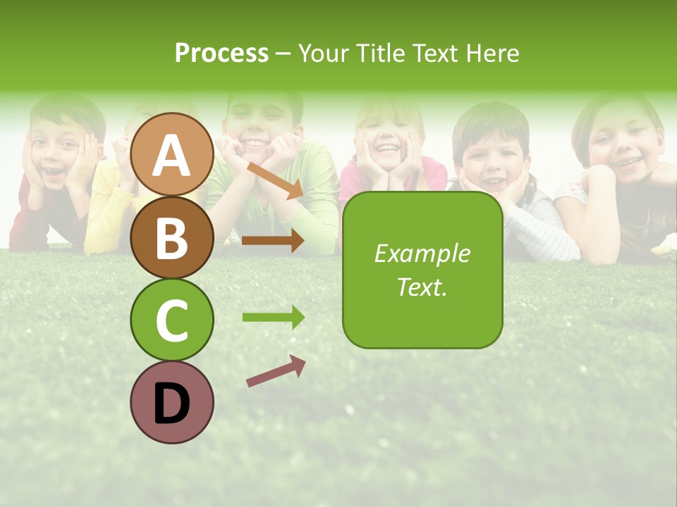 Happy Lying Adolescent PowerPoint Template