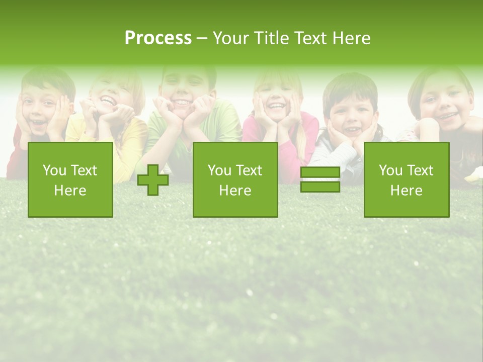 Happy Lying Adolescent PowerPoint Template