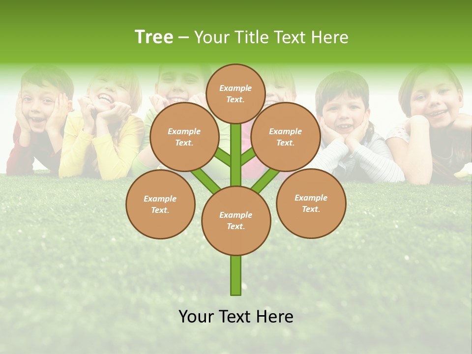 Happy Lying Adolescent PowerPoint Template