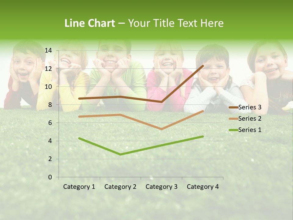 Happy Lying Adolescent PowerPoint Template
