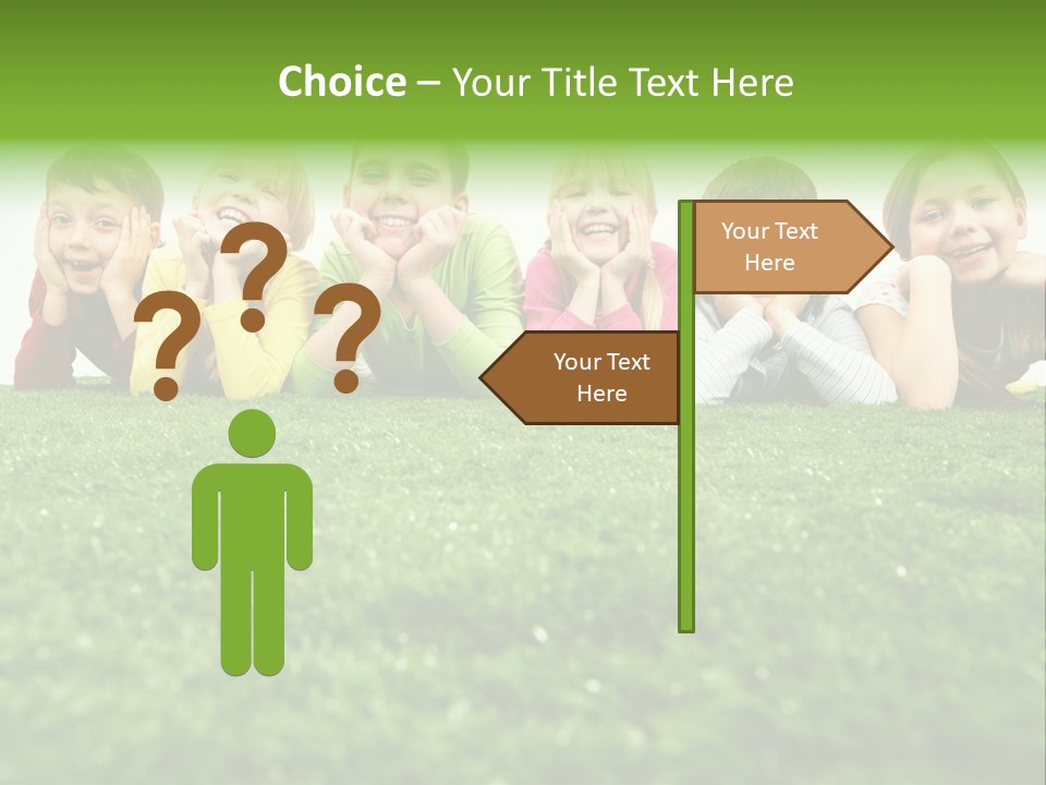 Happy Lying Adolescent PowerPoint Template