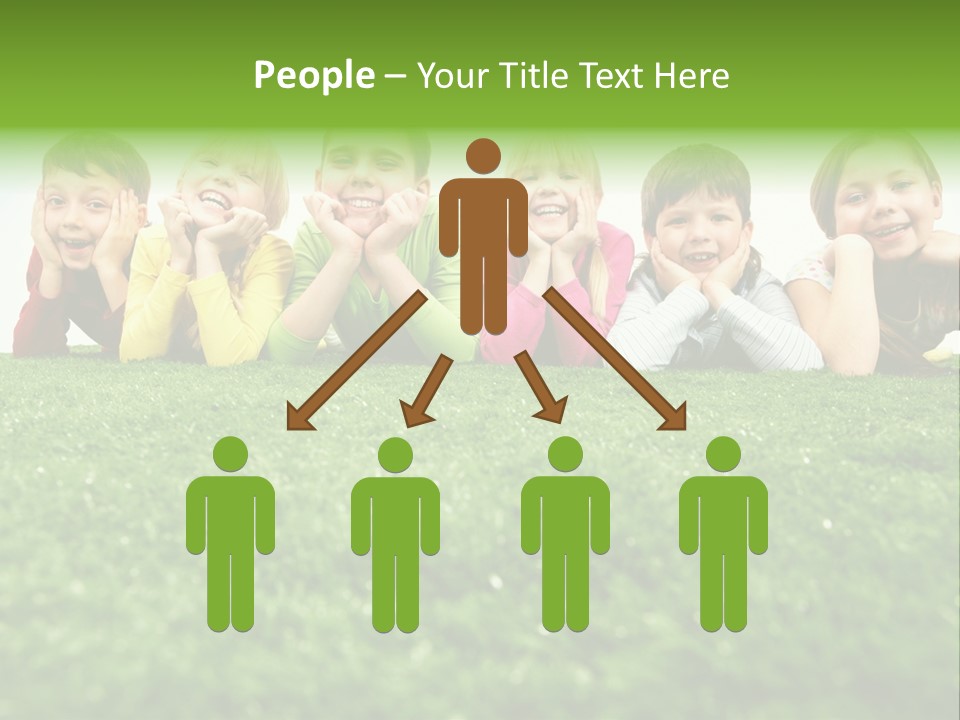 Happy Lying Adolescent PowerPoint Template