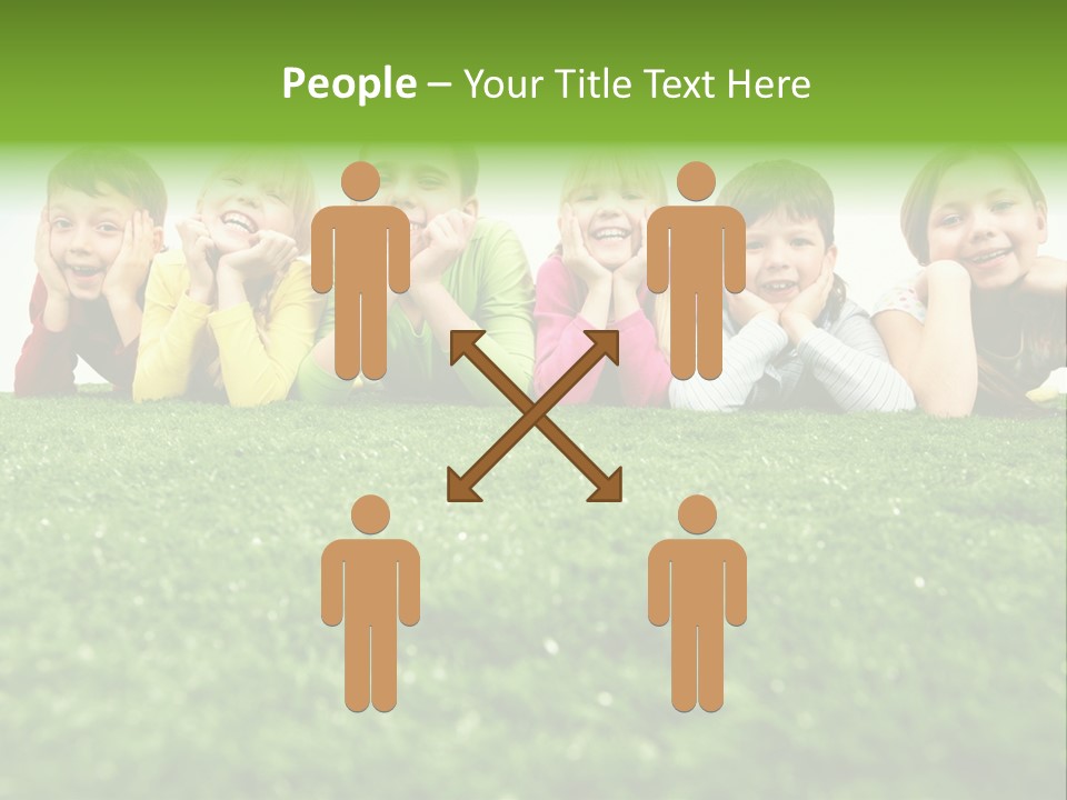 Happy Lying Adolescent PowerPoint Template