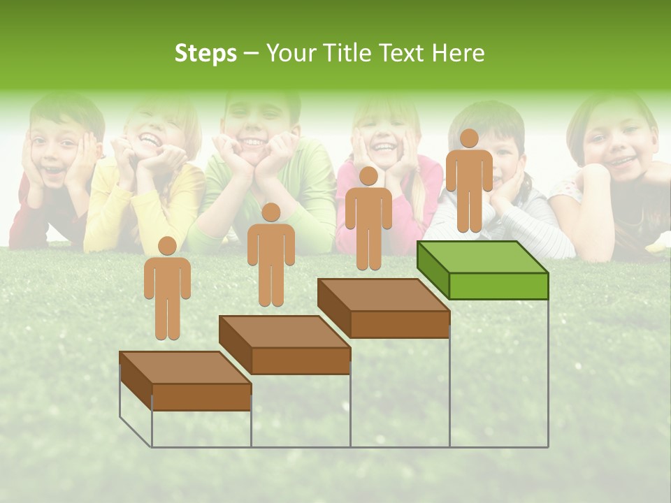 Happy Lying Adolescent PowerPoint Template