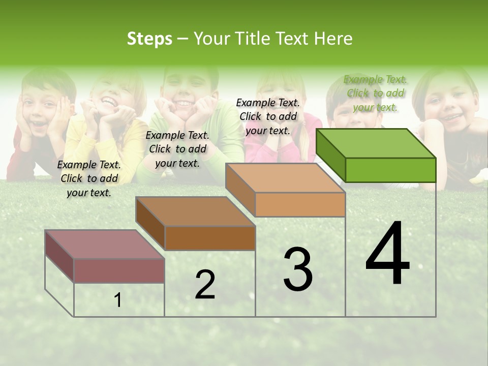Happy Lying Adolescent PowerPoint Template
