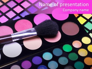 Makeup Artist Business Card PowerPoint Template