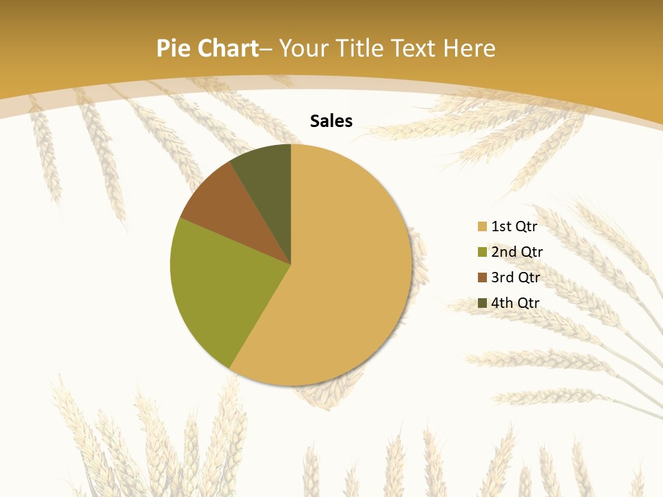Pão E Trigo Desenho PowerPoint Template