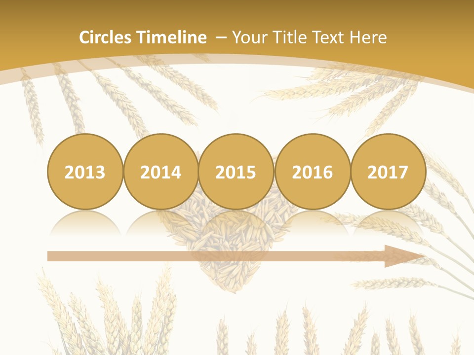 Pão E Trigo Desenho PowerPoint Template