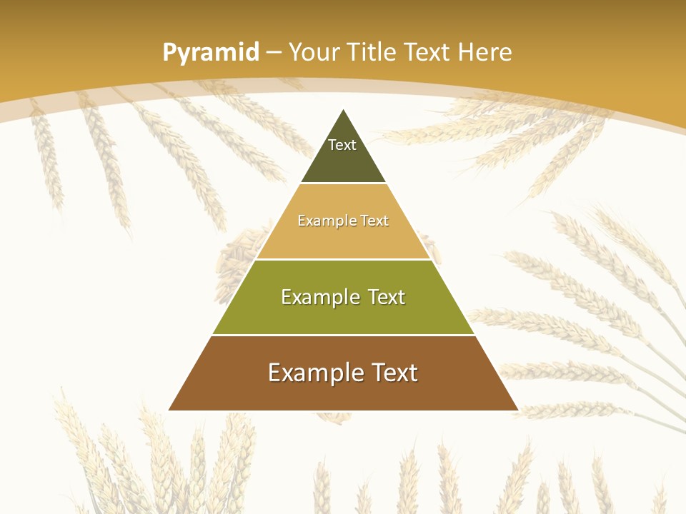 Pão E Trigo Desenho PowerPoint Template