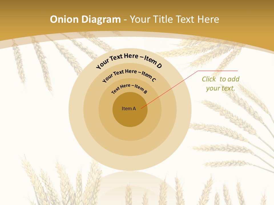 Pão E Trigo Desenho PowerPoint Template