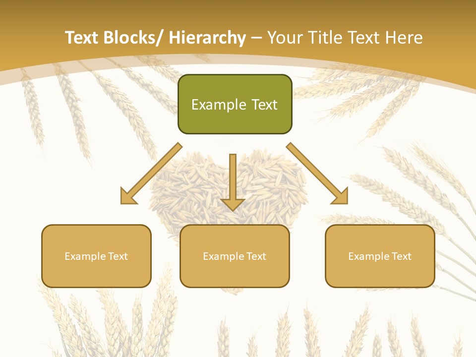 Pão E Trigo Desenho PowerPoint Template