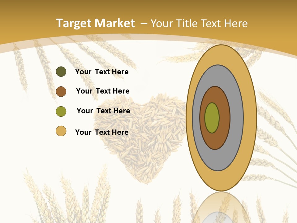 Pão E Trigo Desenho PowerPoint Template