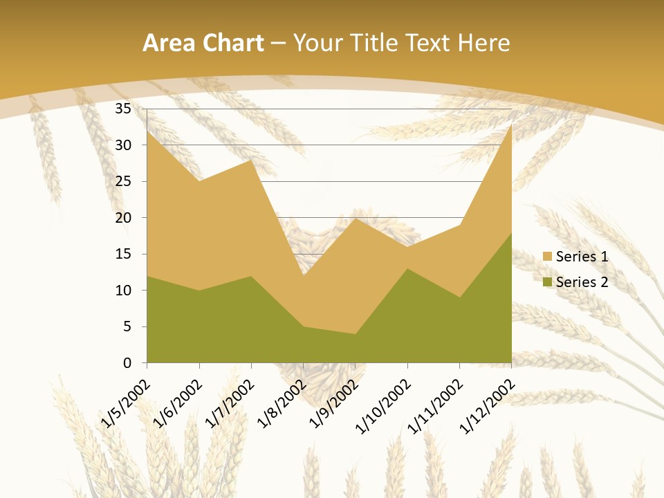 Pão E Trigo Desenho PowerPoint Template