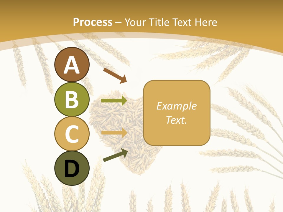 Pão E Trigo Desenho PowerPoint Template