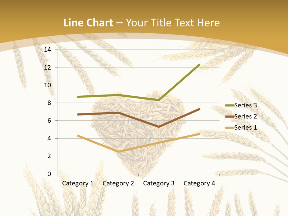 Pão E Trigo Desenho PowerPoint Template